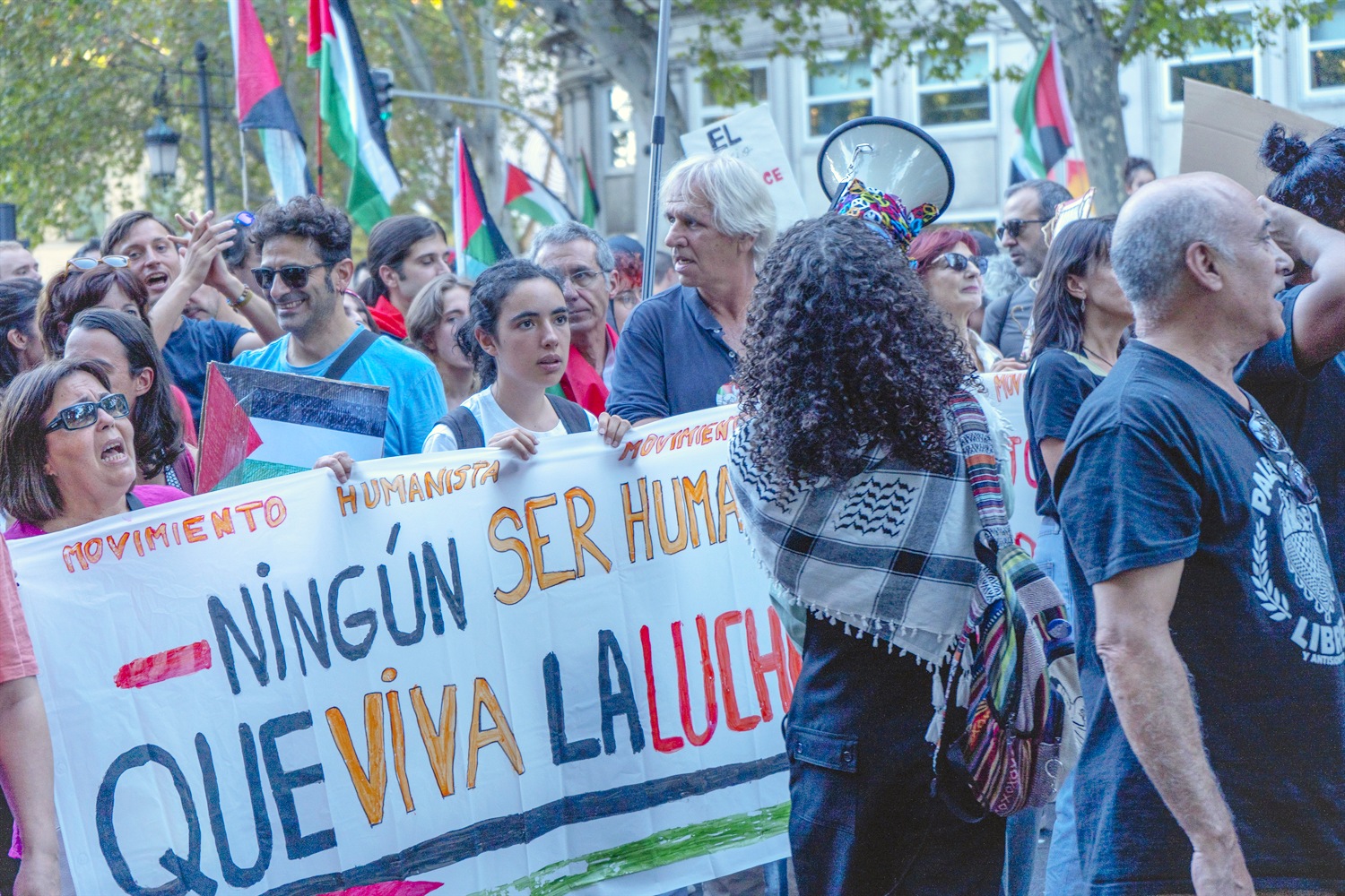 Manifestación del Partido Humanista: Ningún ser humano por debajo de otro
